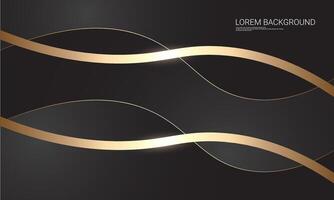 Abstract gold line wave, suitable for backgrounds, posters, wallpapers and more vector