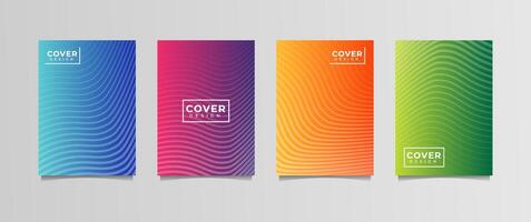 gradation background set, suitable for background, poster, wallpaper, cellphone screen, banner and others vector