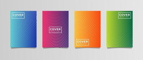 gradation background set, suitable for background, poster, wallpaper, cellphone screen, banner and others vector