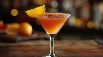Close Up of a Drink on a Table photo