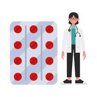 Illustration of pill vector