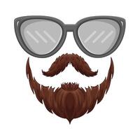 Illustration of hipster vector