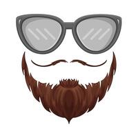 ilustración de hipster vector