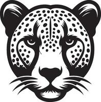 Cheetah black Art Illustration vector