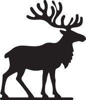 deer head illustration vector