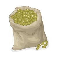 Illustration of mung bean vector