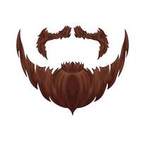 Illustration of mustache and beard vector