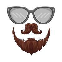 ilustración de hipster vector