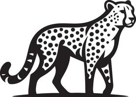 leopardo negro Arte ilustración vector