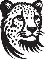 leopardo negro Arte ilustración vector