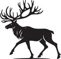 deer head illustration vector