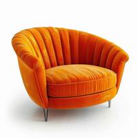 Orange Chair With Pillow photo