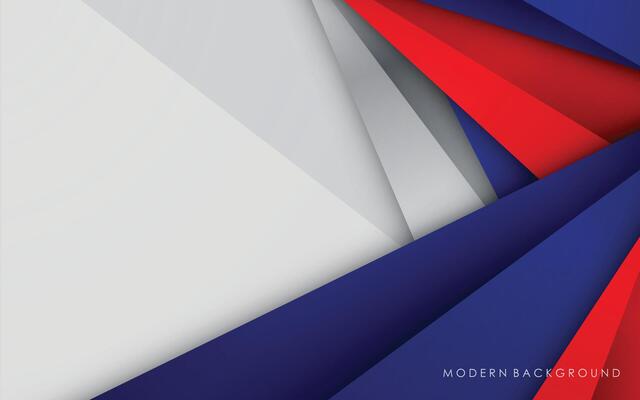 Modern background blue with white and red color