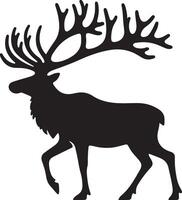 deer head illustration vector