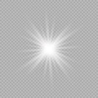 Light effect of lens flares vector