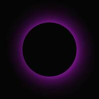 Circle illuminate light frame with color gradient vector