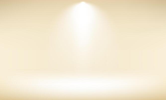 Empty Cream studio room background. Abstract studio room platform design. Empty room with light effect. Use for product display presentation, cosmetic display mockup, showcase, media banner, etc.