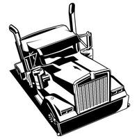 semi truck illustration design vector