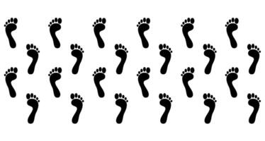 footsteps illustration design art vector