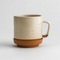 A Cup of Coffee on a White Background photo
