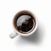 A Cup of Coffee on a White Background photo