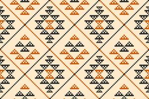 geométrico étnico sin costura modelo tradicional. americano, mexicano estilo. azteca tribal ornamento impresión. diseño para fondo, fondo de pantalla, ilustración, tela, ropa, alfombra, batik, bordado. vector