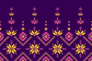 tela mexicano estilo. geométrico étnico flor sin costura modelo tradicional. azteca tribal ornamento impresión. diseño para fondo, ilustración, tela, ropa, alfombra, textil, batik, bordado. vector