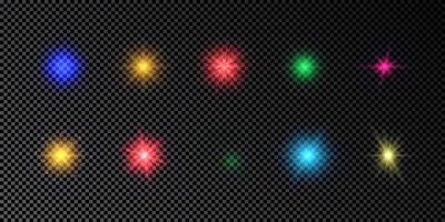 Light effect of lens flare vector