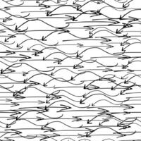 Seamless pattern with doodle arrows vector
