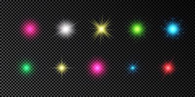 Light effect of lens flare vector