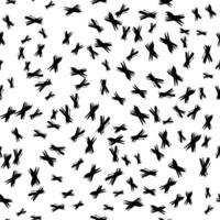 Seamless pattern with hand drawn cross symbols vector