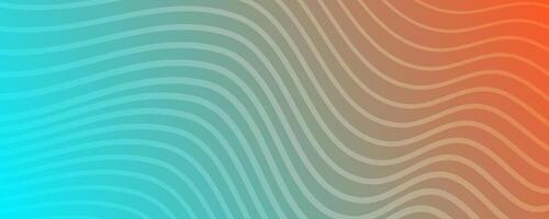 Modern colorful gradient background with wave lines vector