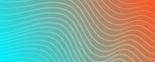 Modern colorful gradient background with wave lines vector