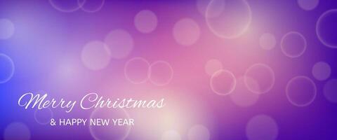 Bokeh background with New Year inscription vector