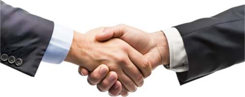 Business Handshake Between Two Professionals. png