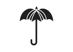 Umbrella icon design template isolated silhouette vector