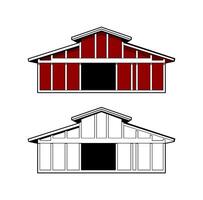 Barn Design Illustration vector