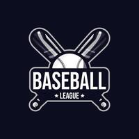 béisbol logo diseño. Deportes béisbol torneo logo, adecuado para tu profesional equipo. vector