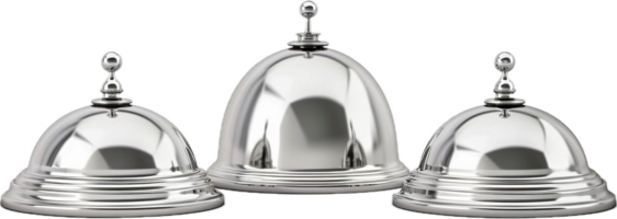 argento campana di vetro cupola cibo coperchio. png