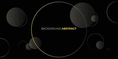 Abstract Background Circle behind Dark Design. Realistic wallpaper with luxurious flowing lines. Elegant background for posters, websites, brochures, cards, banners, apps, etc vector