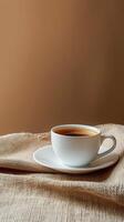 Cup of Coffee on Saucer photo