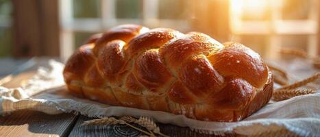 Loaf of Bread on Table photo