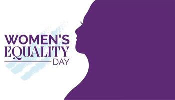 Women's Equality Day is observed every year on August.banner design template illustration background design. vector