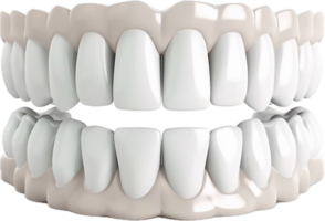 Close-Up of Healthy White Teeth and Gums. png