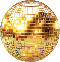 golden Disko Ball reflektieren Licht. png