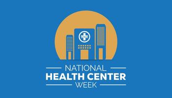 National Health Center Week is observed every year on August.banner design template illustration background design. vector