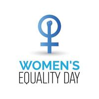 Women's Equality Day is observed every year on August.banner design template illustration background design. vector