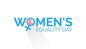 Women's Equality Day is observed every year on August.banner design template illustration background design. vector