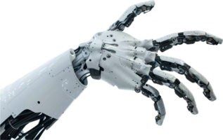 Advanced Robotic Arm with Artificial Hand png