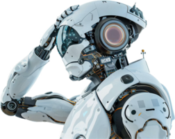 futuriste humanoïde robot. png